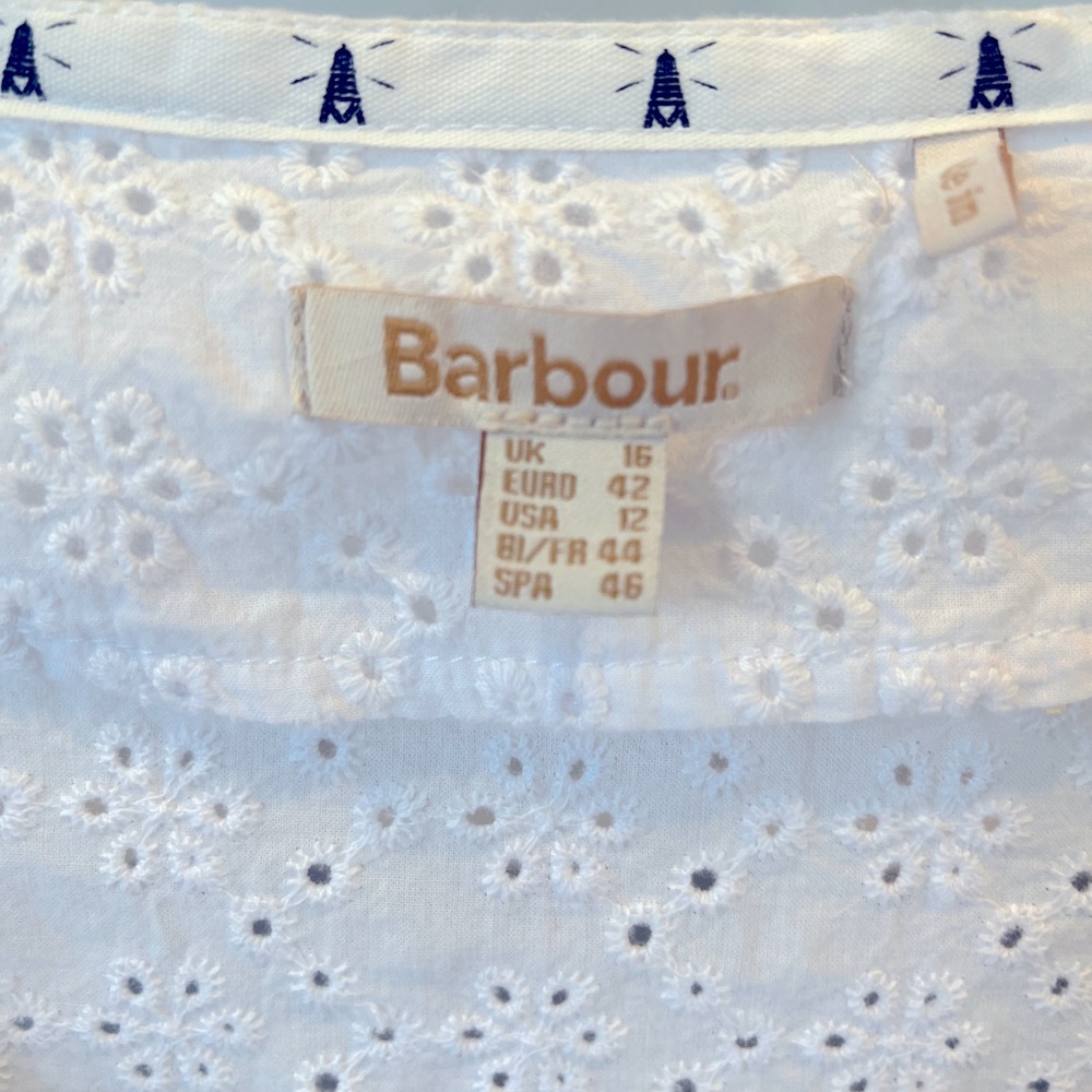 Barbour Binweed Cotton Eyelet Top - Picture 4 of 5